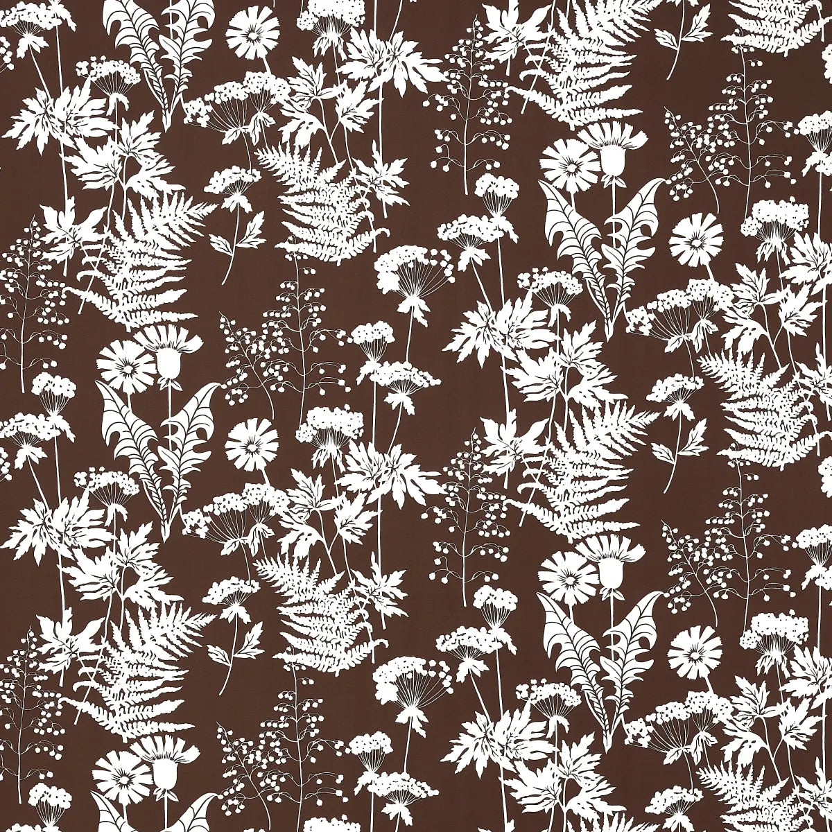 Schumacher - Spring Floral Brown Indoor/Outdoor
