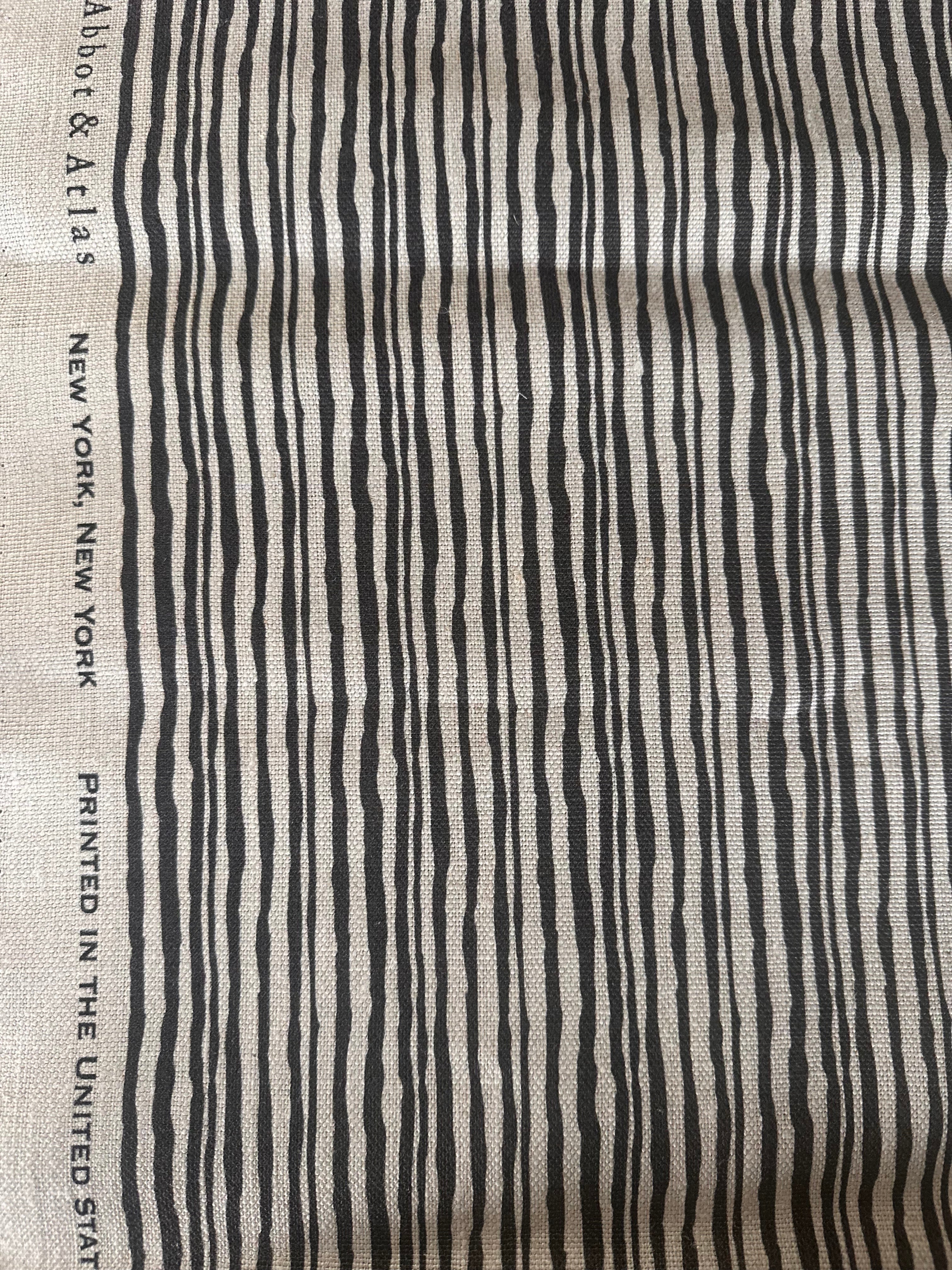 Abbott & Atlas · Brush Stripe · Stone · 1.5 yd