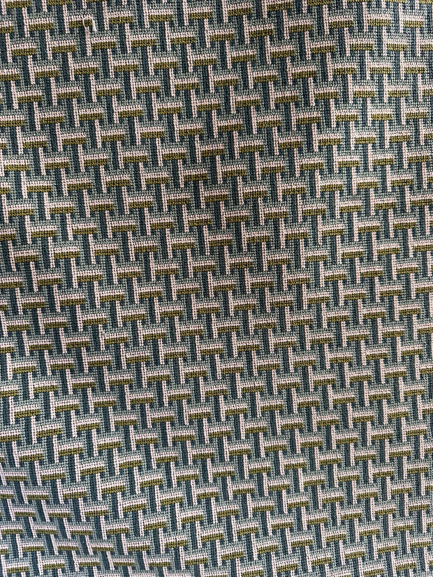 Schumacher Saxon Epingle  Peacock Fabric 1.5 yards
