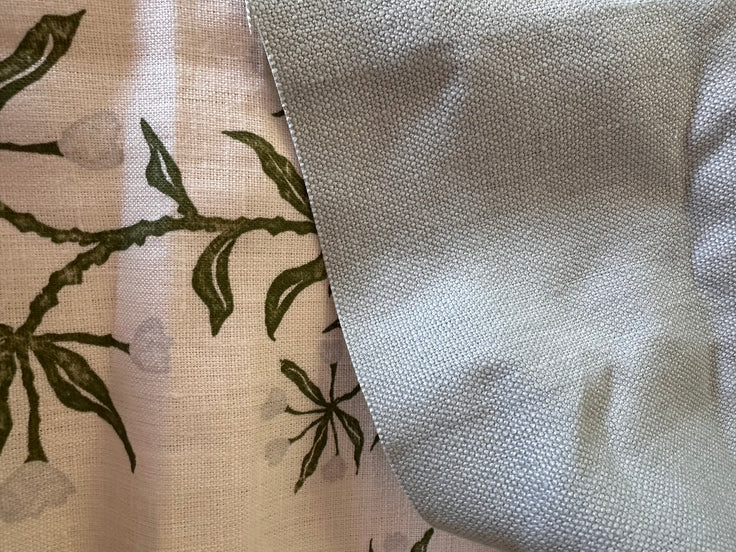20”x20” Pillow Cover in Kerry Joyce Best Buds w/ solid light blue back