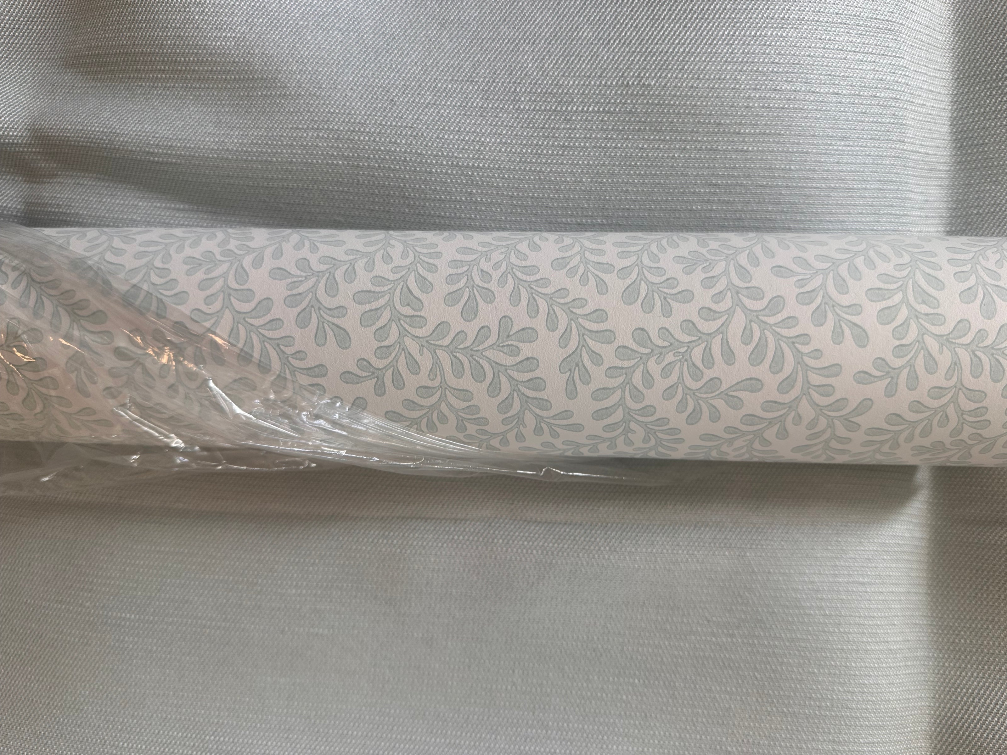 1 Roll Colefax & Fowler Rushmere Wallpaper in Aqua-11 yards