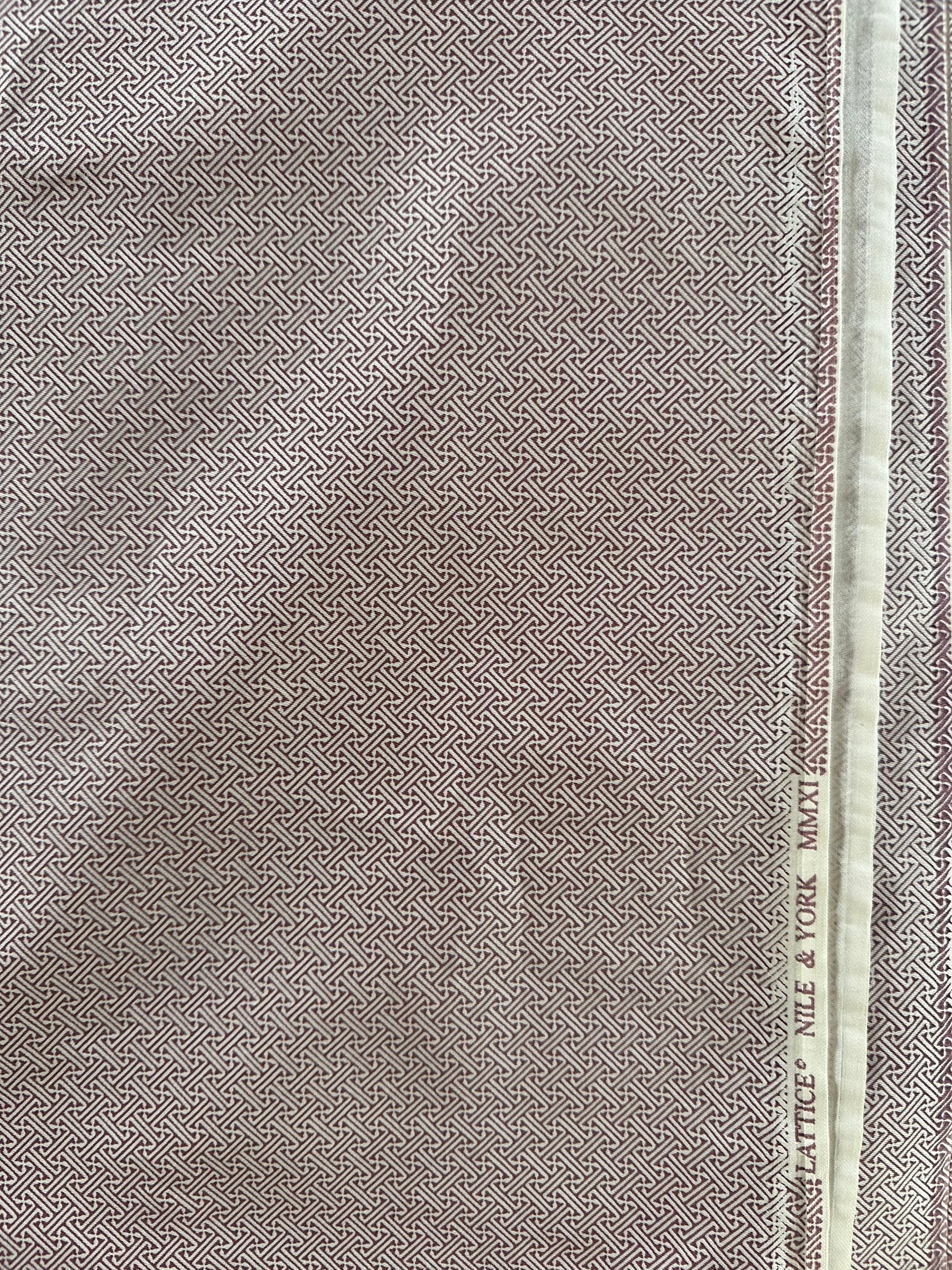 Nile & York · Lattice · Grape · 4.5 yd
