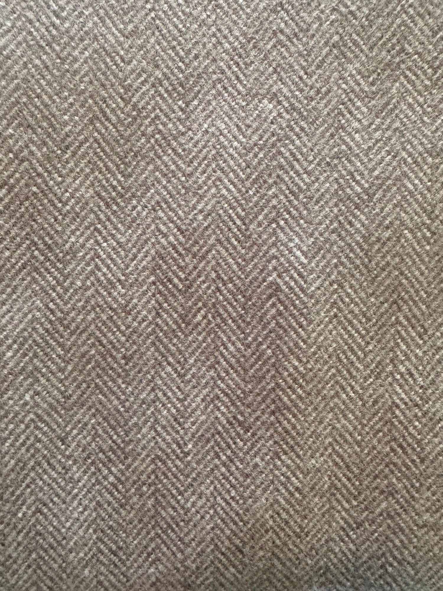 1 Yard Wool Herringbone in Lilac/Grey