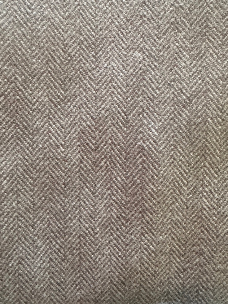 1 Yard Wool Herringbone in Lilac/Grey