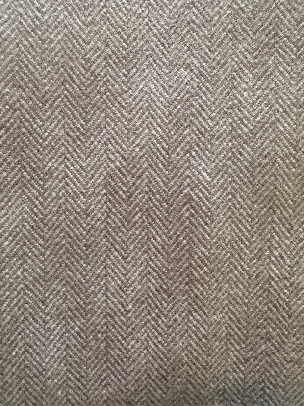 1 Yard Wool Herringbone in Lilac/Grey