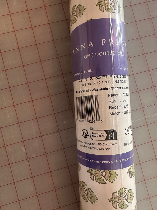 Anna French Julien Wallpaper roll 27" x 33 Feet
