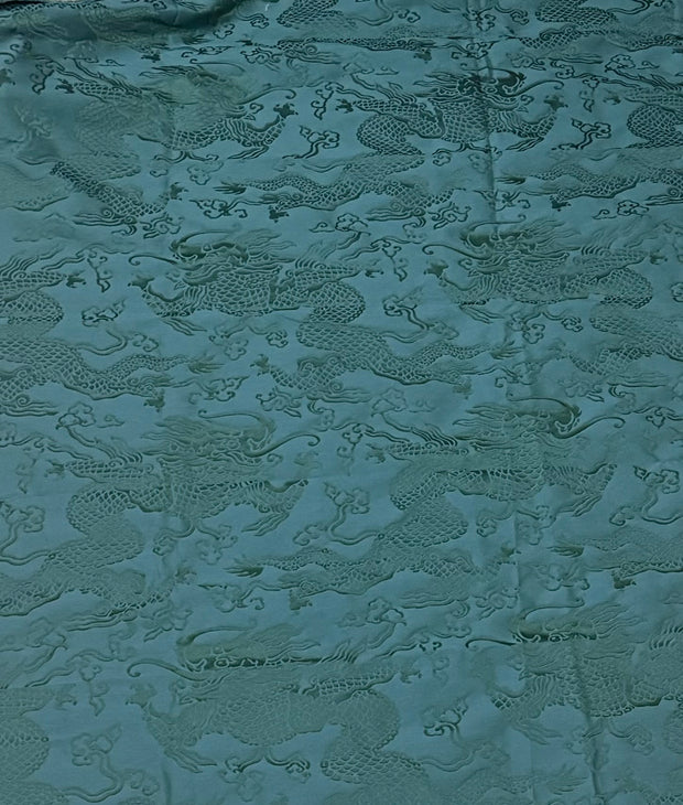 Schumacher Ruan Dragon in Emerald--1 yard plus 23"x36" piece