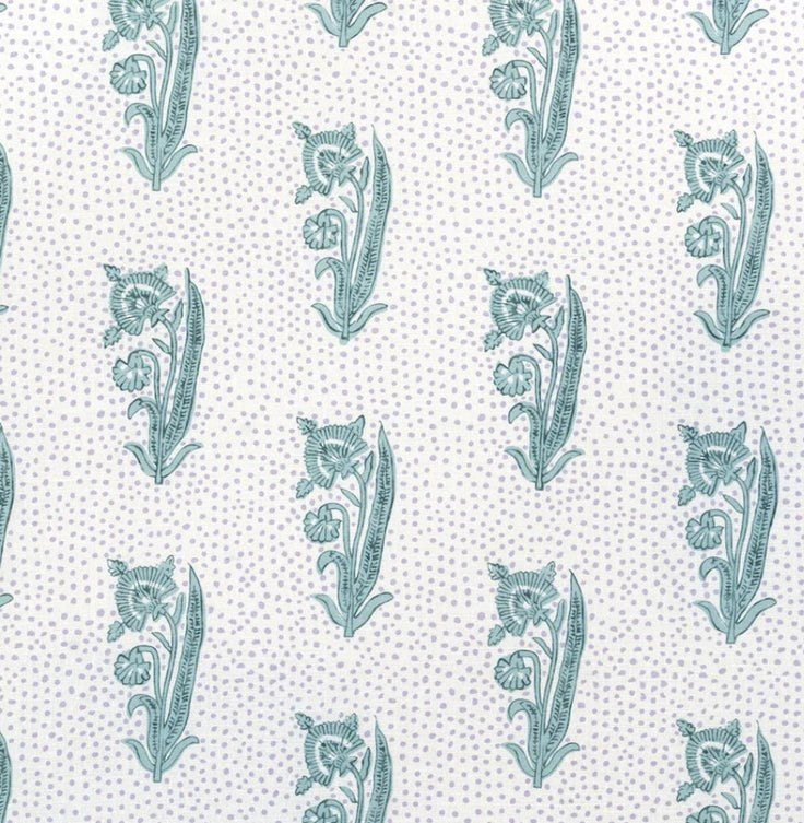 Lisa Fine · Kalindi Reverse · Teal · 1.5 yd