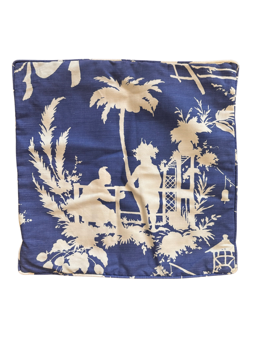 Thibaut 20” Pillow Cover | Double-Sided with Self Welt