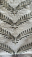 Cowtan & Tout Ivory and Blue Wreath Embroidered Linen